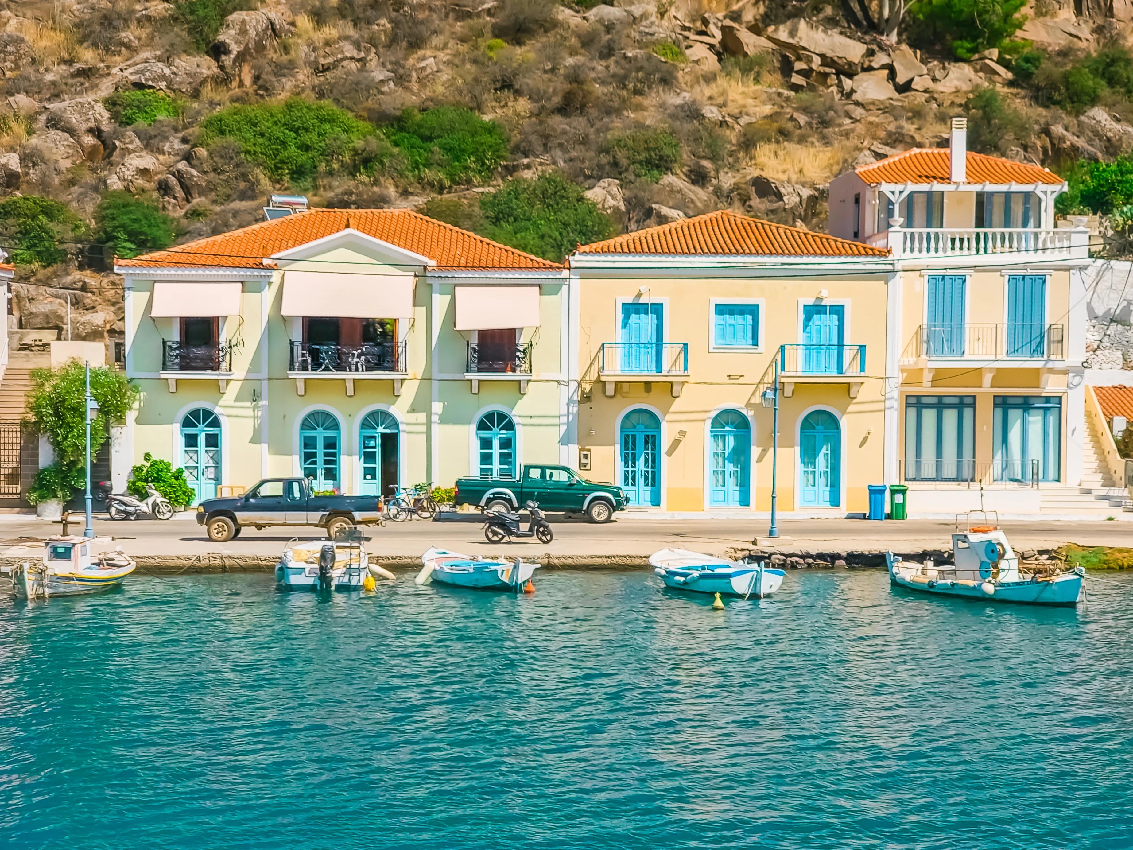 Colourful Houses of Poros