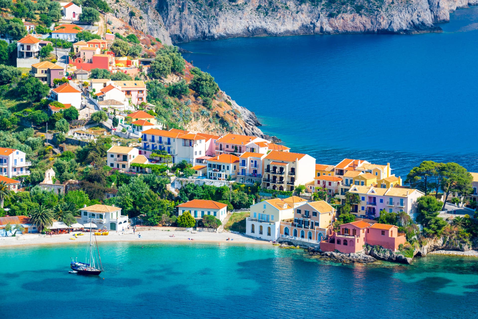 Assos village, Kefalonia island, Greece